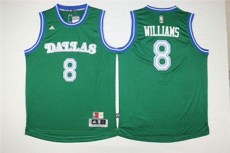 Maillot De Basket Dallas Mavericks Deron Williams 8 Tissus Sportif Fans Edition Vert